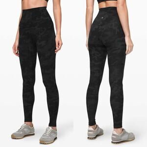 Lululemon Align Leggings 0 Super High Rise 28” Incognito Camo Multi Gray